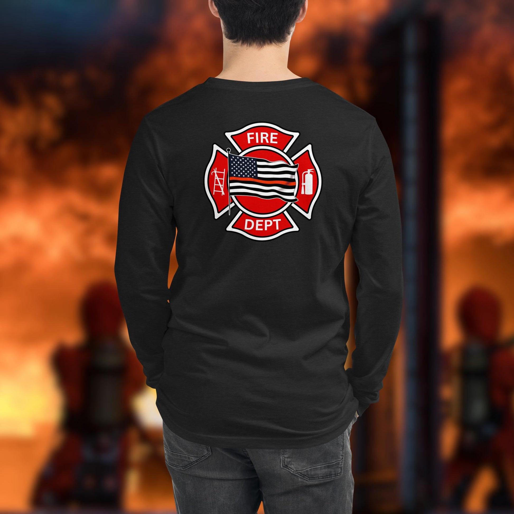 Strength Is In Acknowledging Firefighter Mental Health Support Long Sleeve Shirt