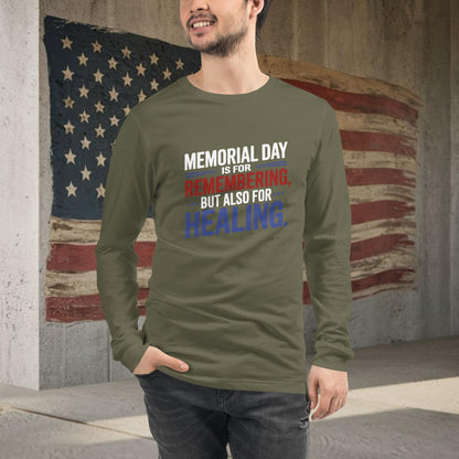 Memorial Day Is for Remembering shirt with mental health support for veterans
