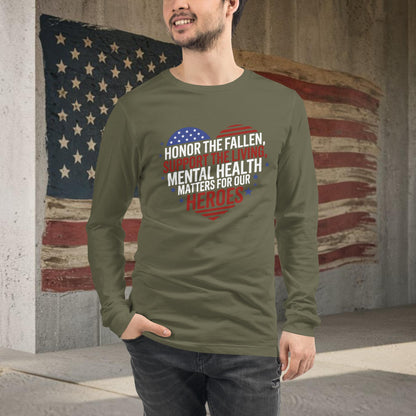 Honor the Fallen shirt for military tribute and mental health awareness