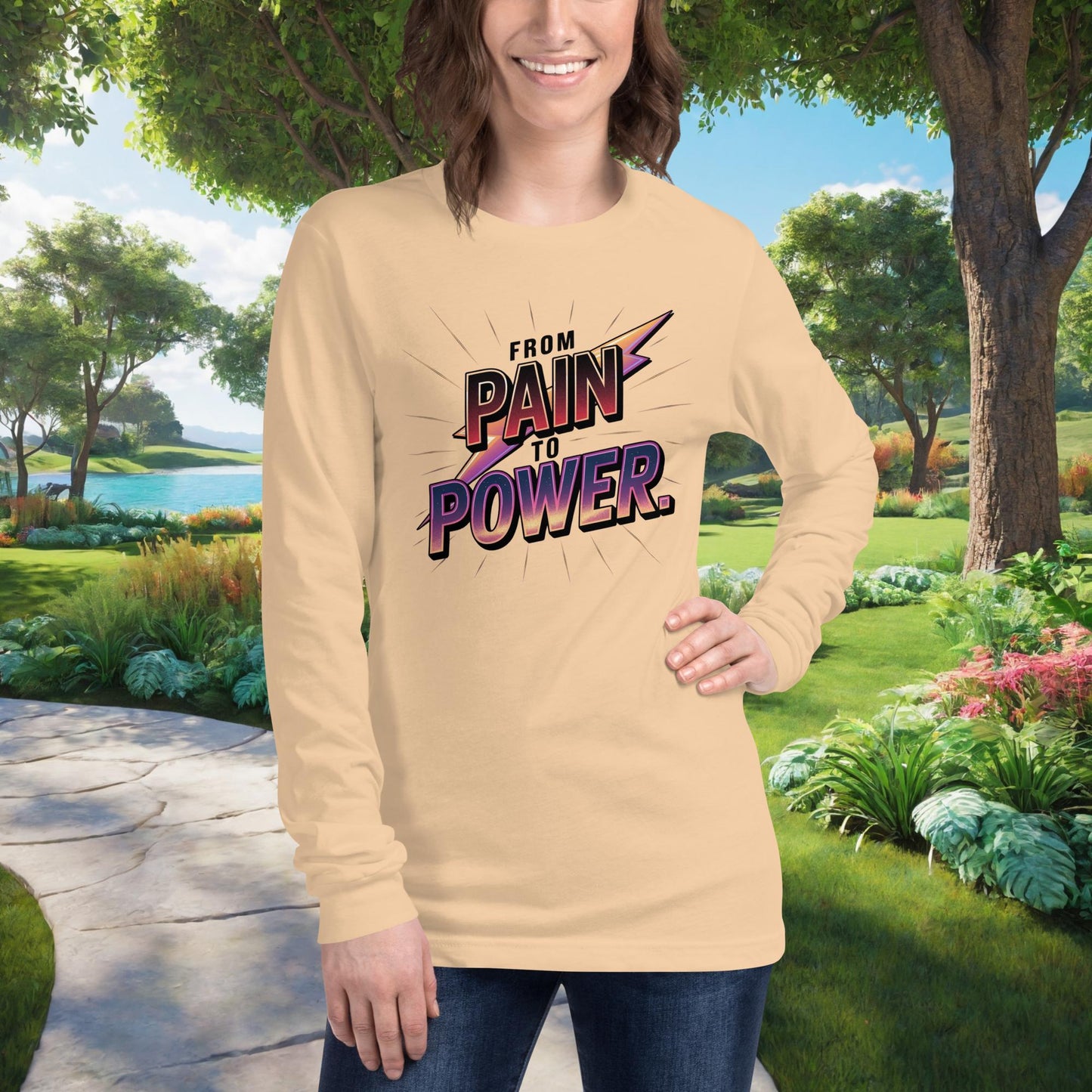 Healing and strength shirt with “From Pain To Power” message