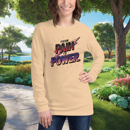 Healing and strength shirt with “From Pain To Power” message
