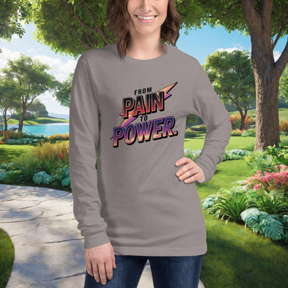 Healing and strength shirt with “From Pain To Power” message