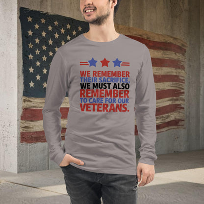 We Remember Their Sacrifice shirt for PTSD support and mental health for veterans