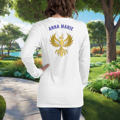 Your Past Doesn't Define You – Your Strength Does on Unisex Long Sleeve T-Shirt, empowerment, recovery, survivor support tee