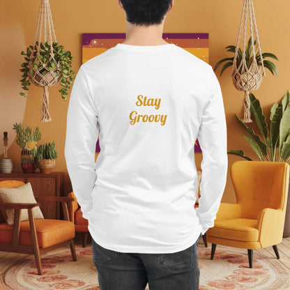 Chill Minds Open Hearts Long Sleeve Tee - Personalized Retro Shirt for Self-Love & Healing