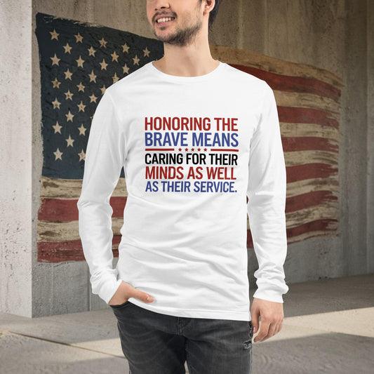 Honoring the Brave shirt for veteran health and PTSD awareness support