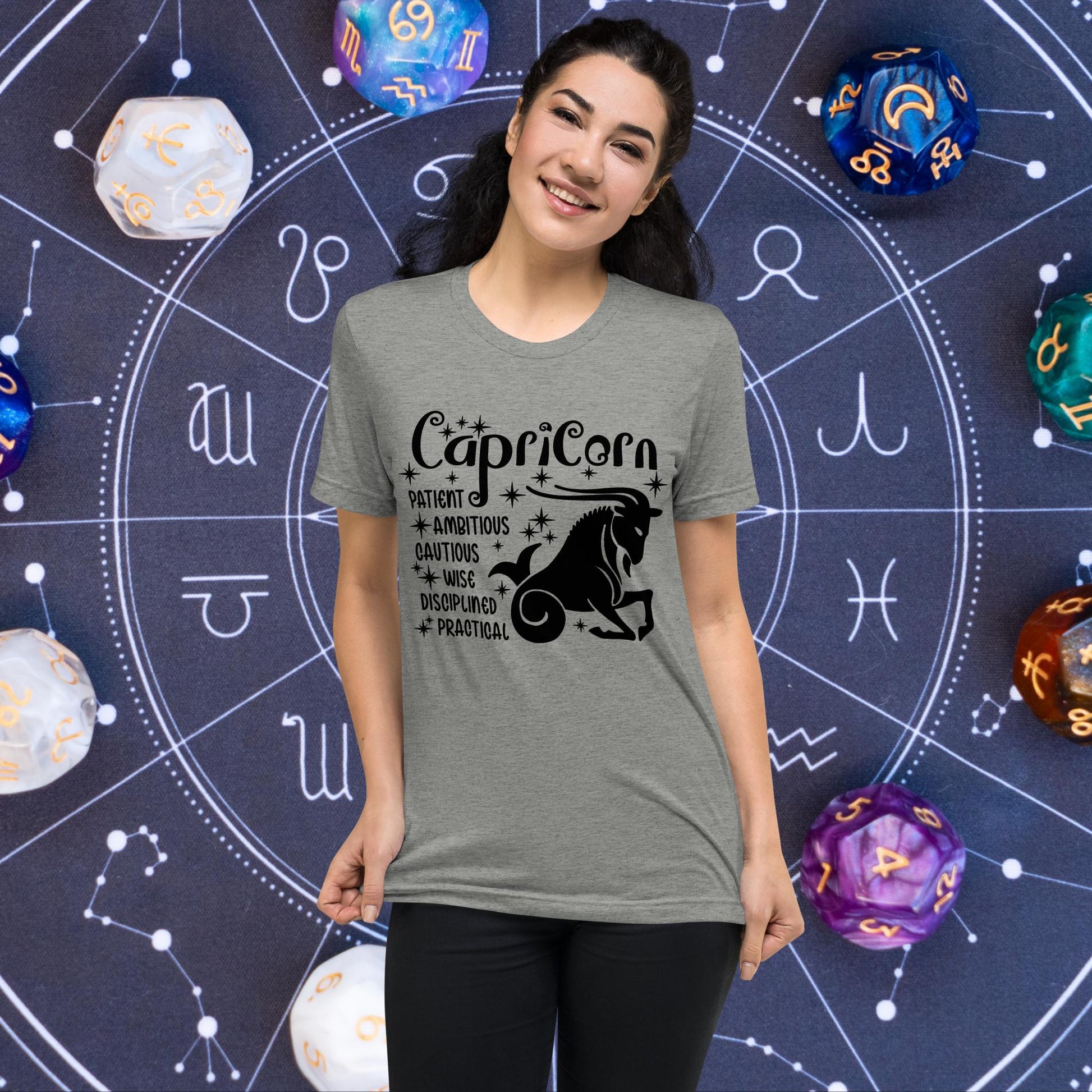 Capricorn zodiac t-shirt, astrology short sleeve tee, horoscope star sign top