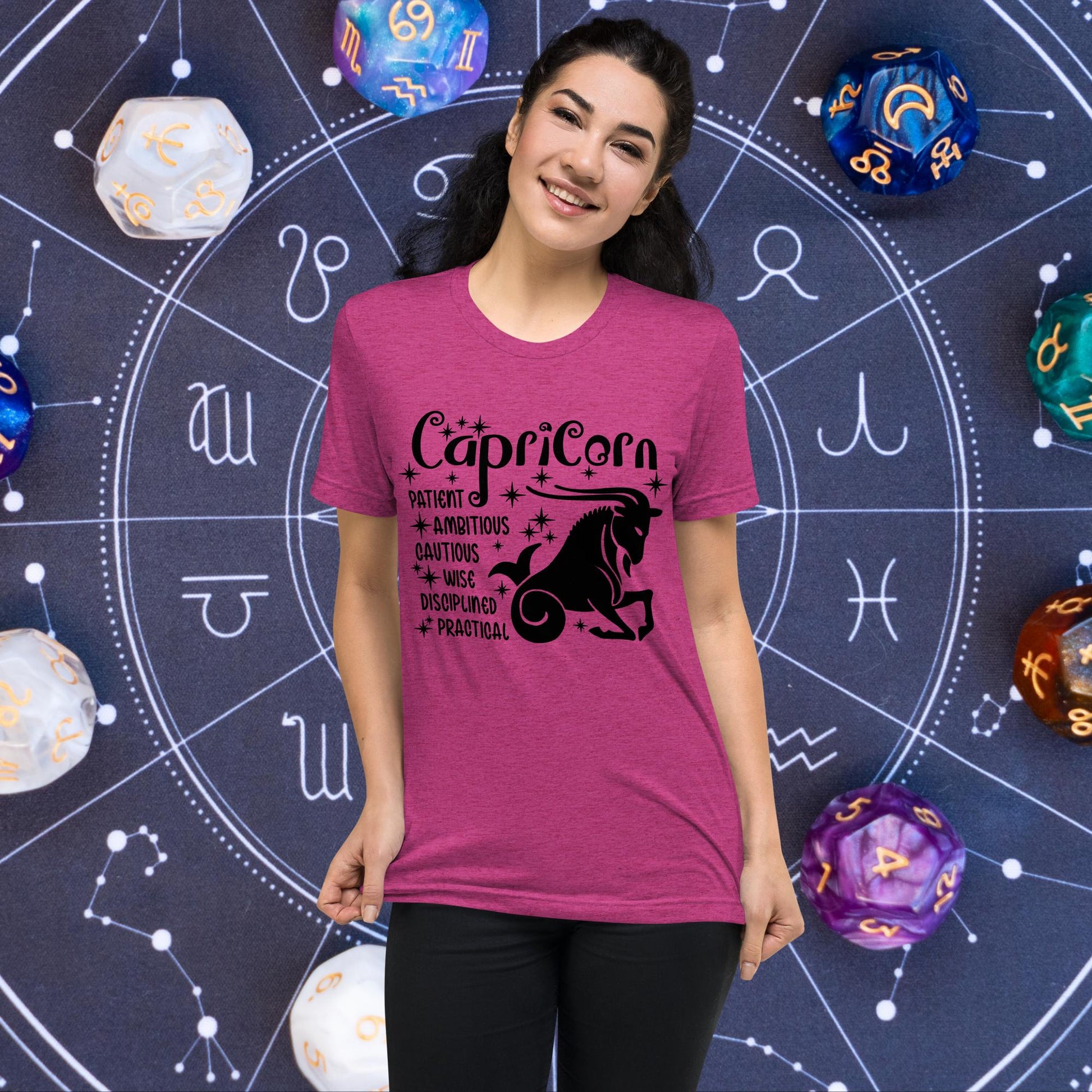 Capricorn zodiac t-shirt, astrology short sleeve tee, horoscope star sign top