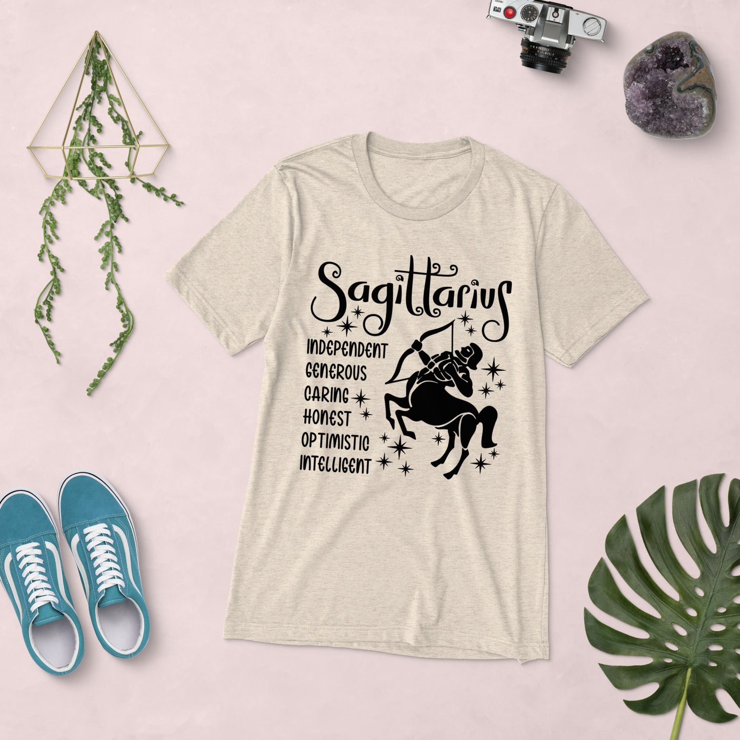 Sagittarius Zodiac Unisex Tri-Blend Short Sleeve T-Shirt