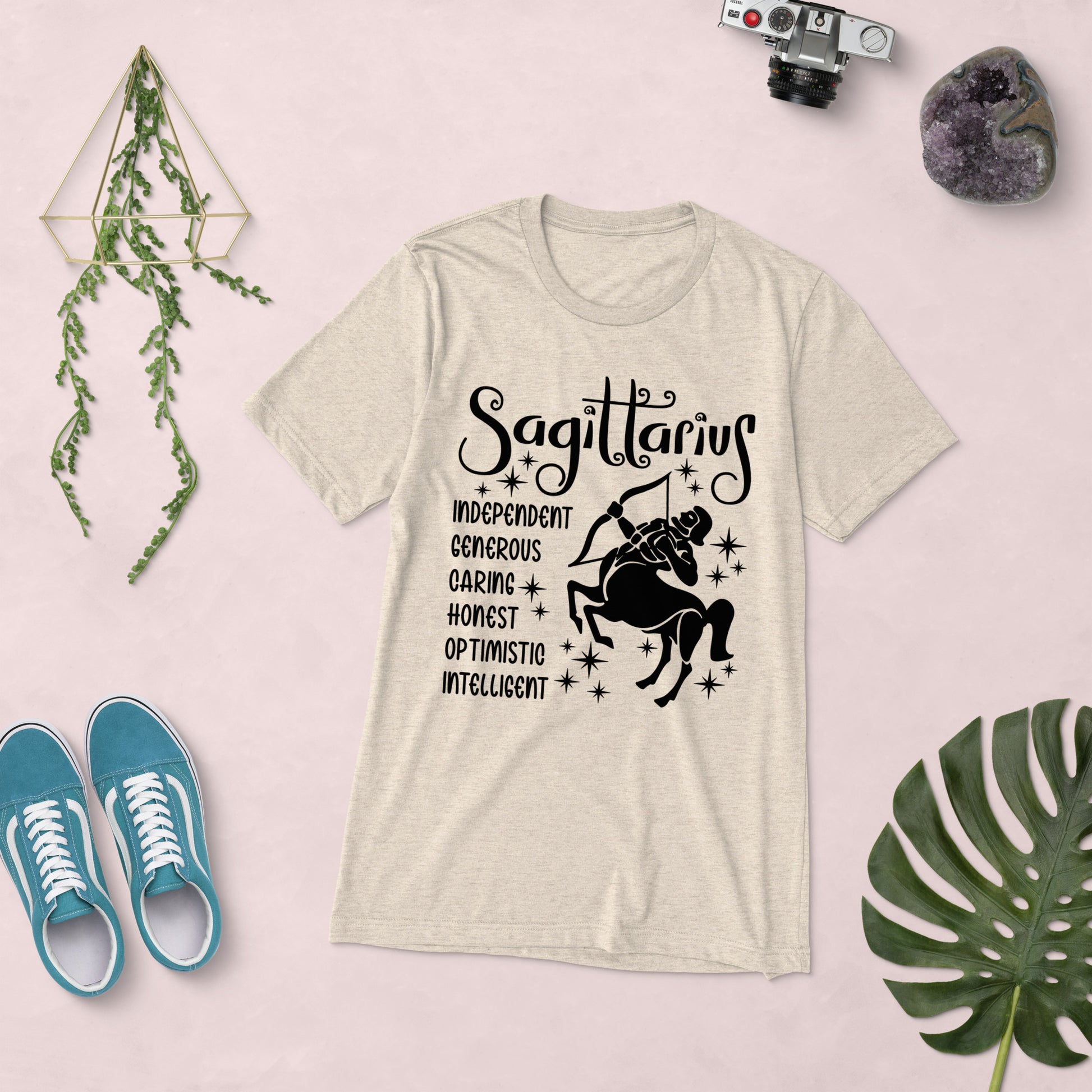 Sagittarius Zodiac Unisex Tri-Blend Short Sleeve T-Shirt