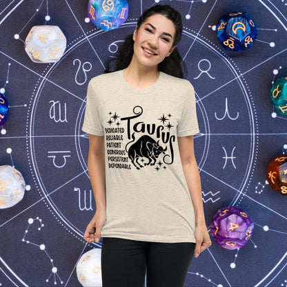 Taurus zodiac t-shirt, astrology short sleeve tee, horoscope star sign top