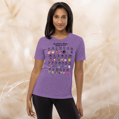 Headspace Hype A-Z Slang Mental Health Shirt, Self-Care Comfort Tee, Anxiety Support Gift, Positivity Apparel