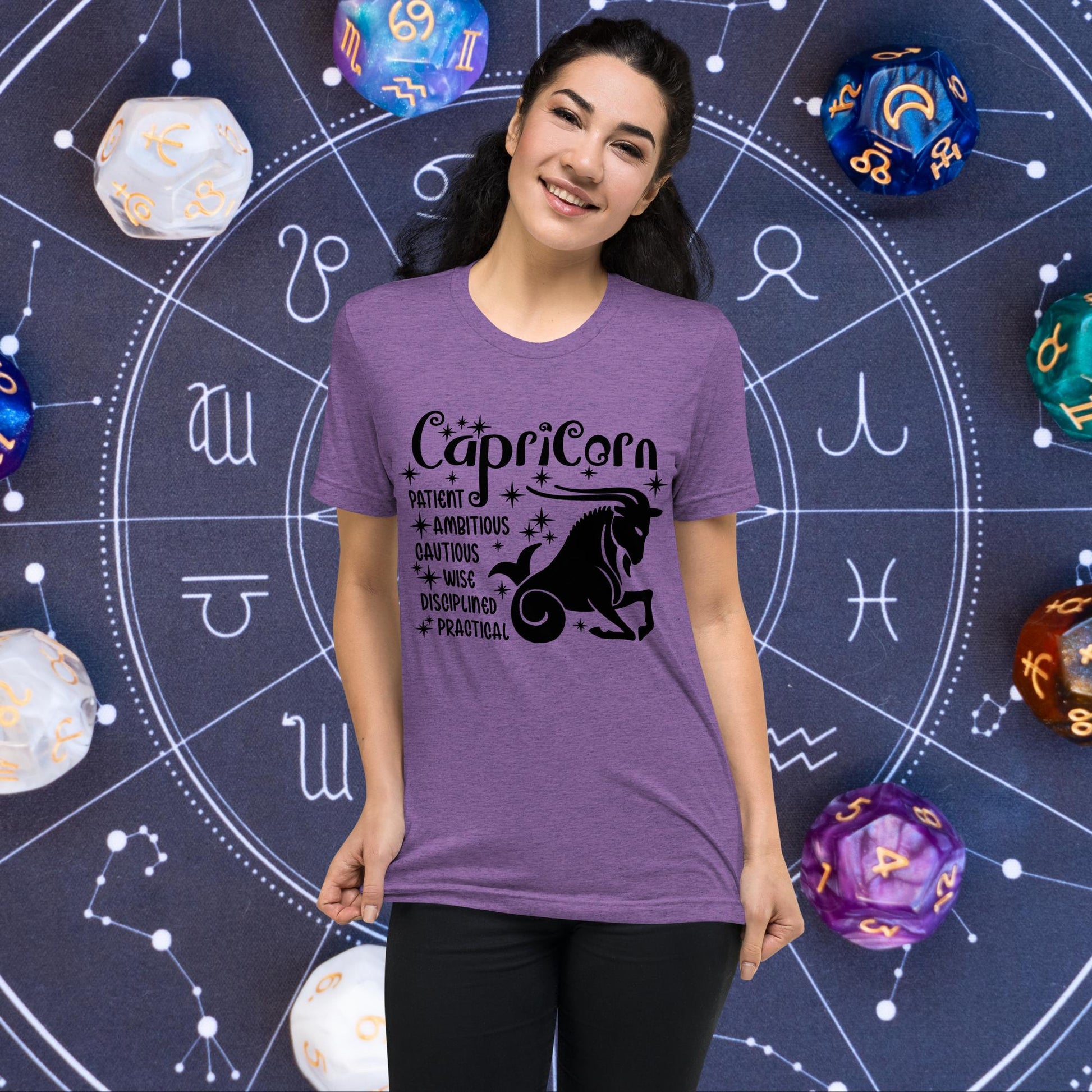 Capricorn zodiac t-shirt, astrology short sleeve tee, horoscope star sign top