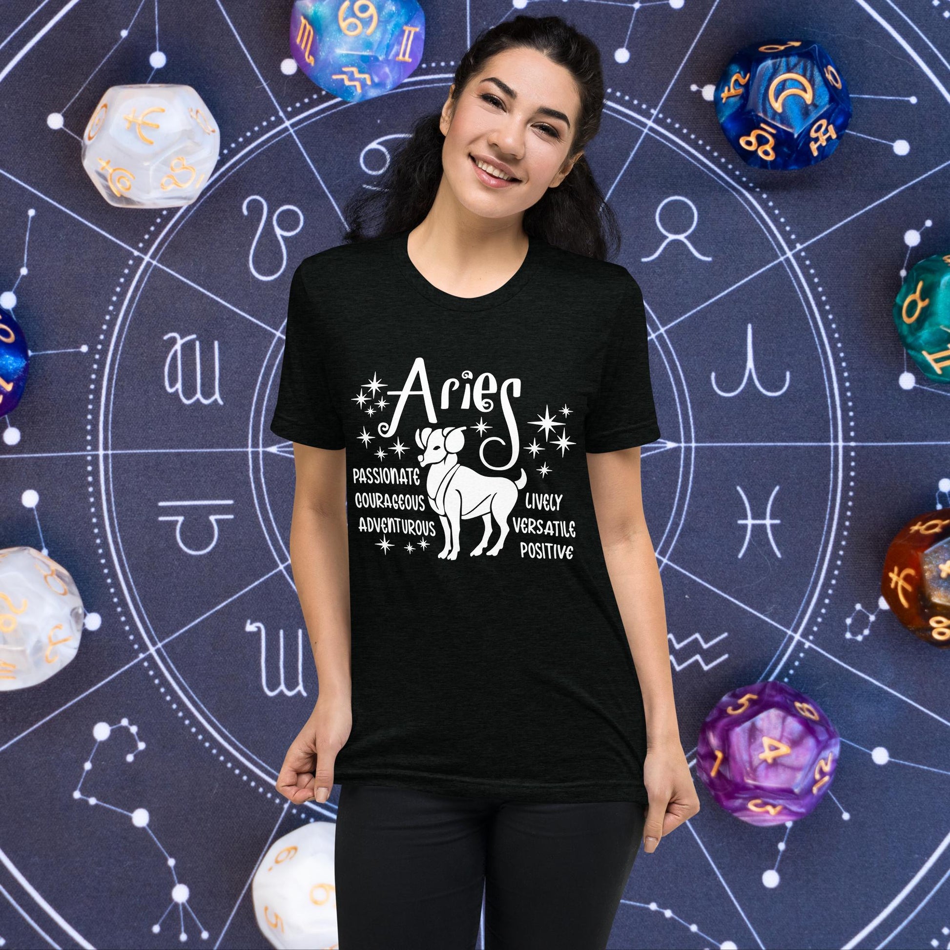 Aries zodiac t-shirt, astrology short sleeve tee, horoscope star sign shirt