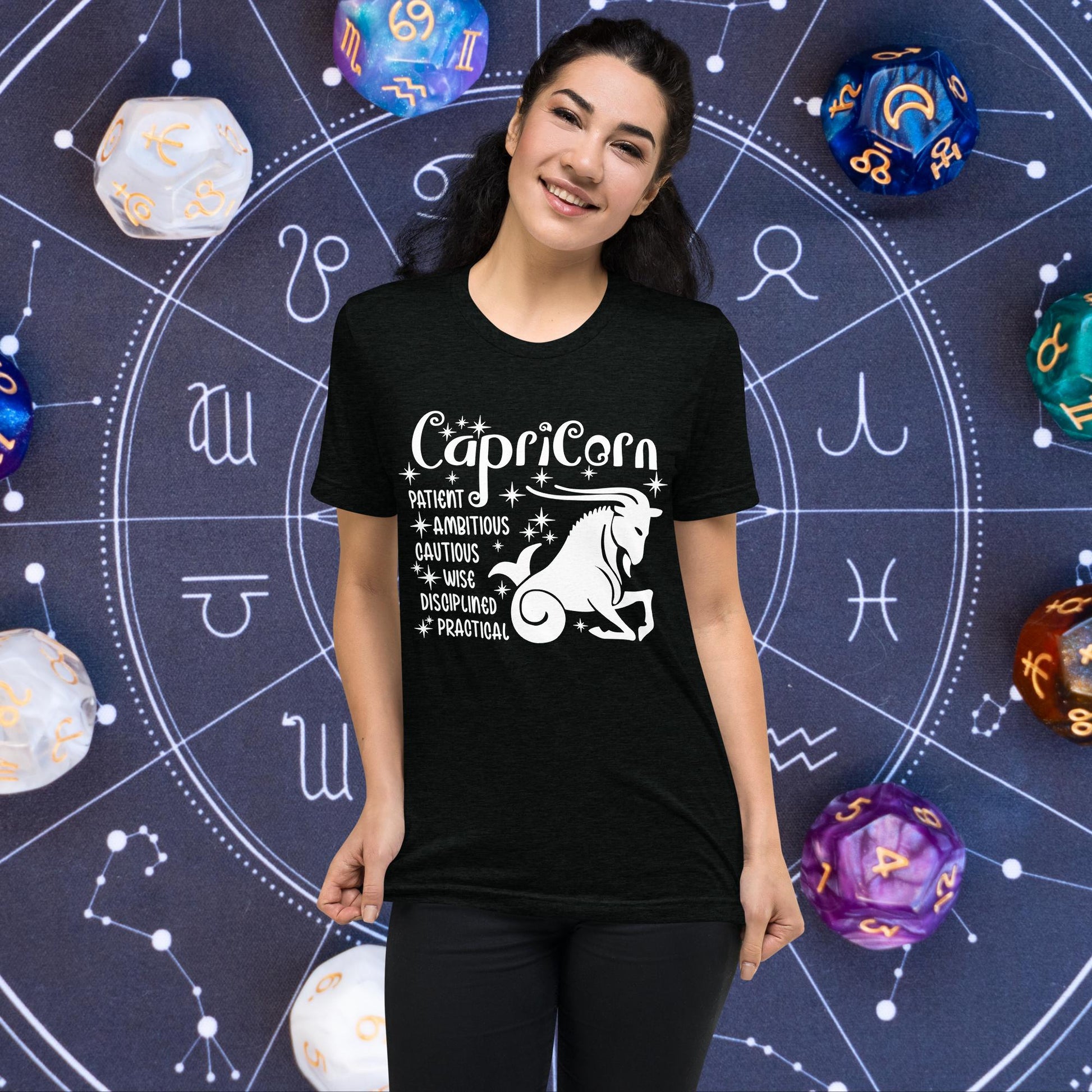 Capricorn zodiac t-shirt, astrology short sleeve tee, horoscope star sign top