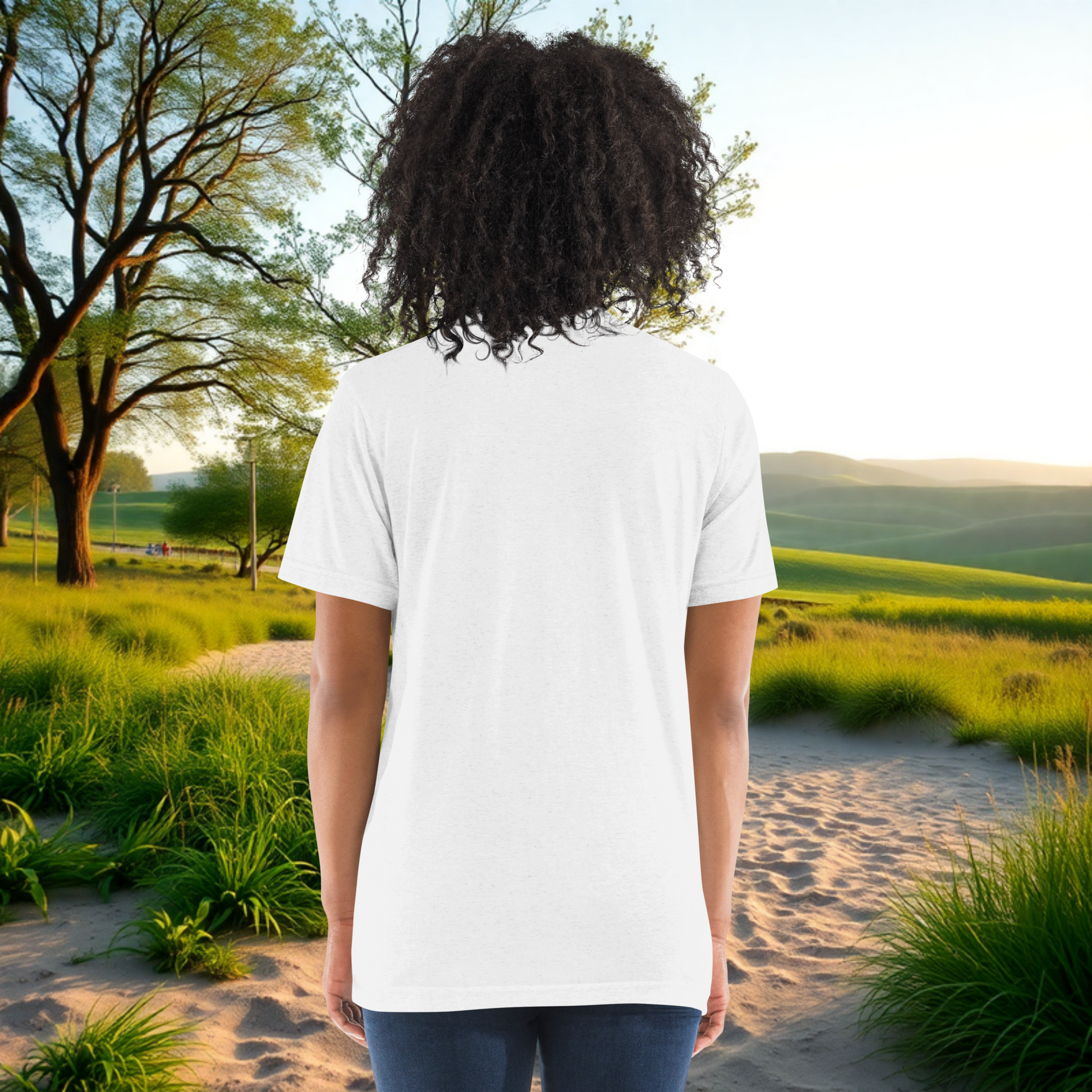 Your Past Doesn’t Define You, Your Strength Does on Unisex Tri-Blend T-Shirt, healing, empowerment, survivor support