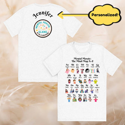 Headspace Hype A-Z Slang Mental Health Shirt, Self-Care Comfort Tee, Anxiety Support Gift, Positivity Apparel