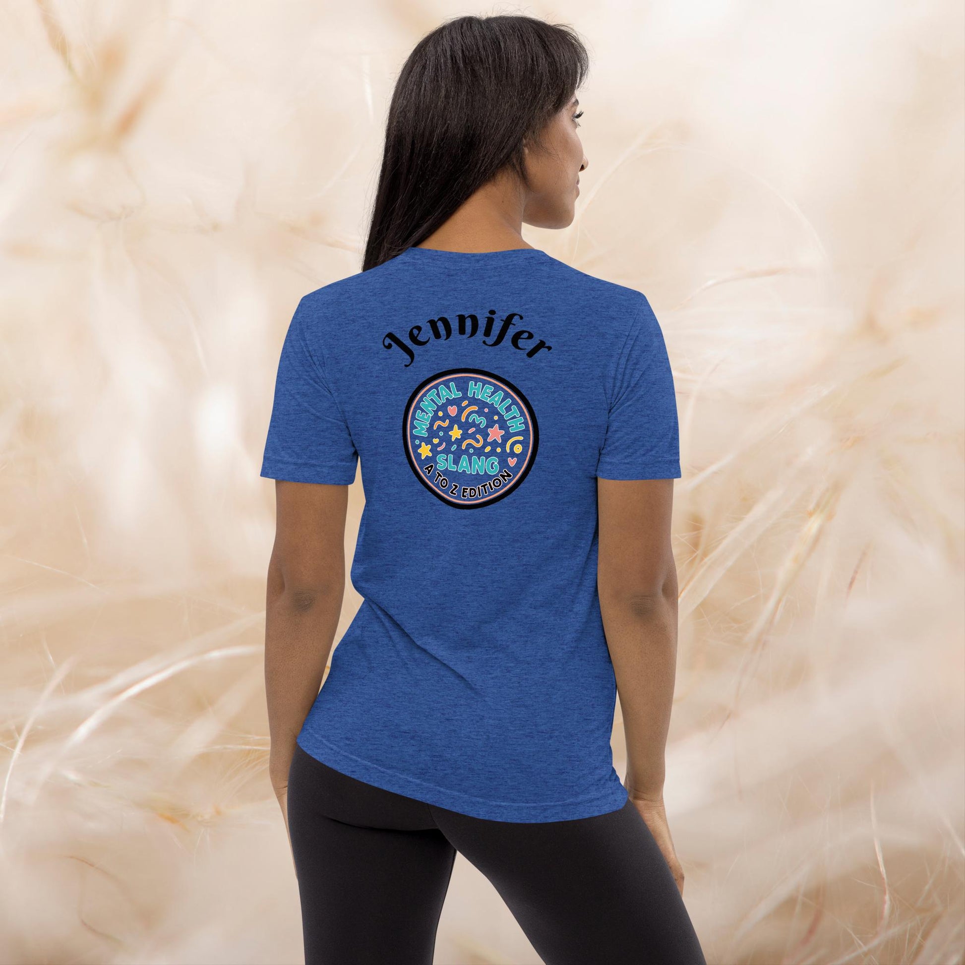 Brainwave Buzzwords A-Z Mental Health Slang Tee, Anxiety Support Shirt, Self-Care Apparel, Motivational Therapy Gift