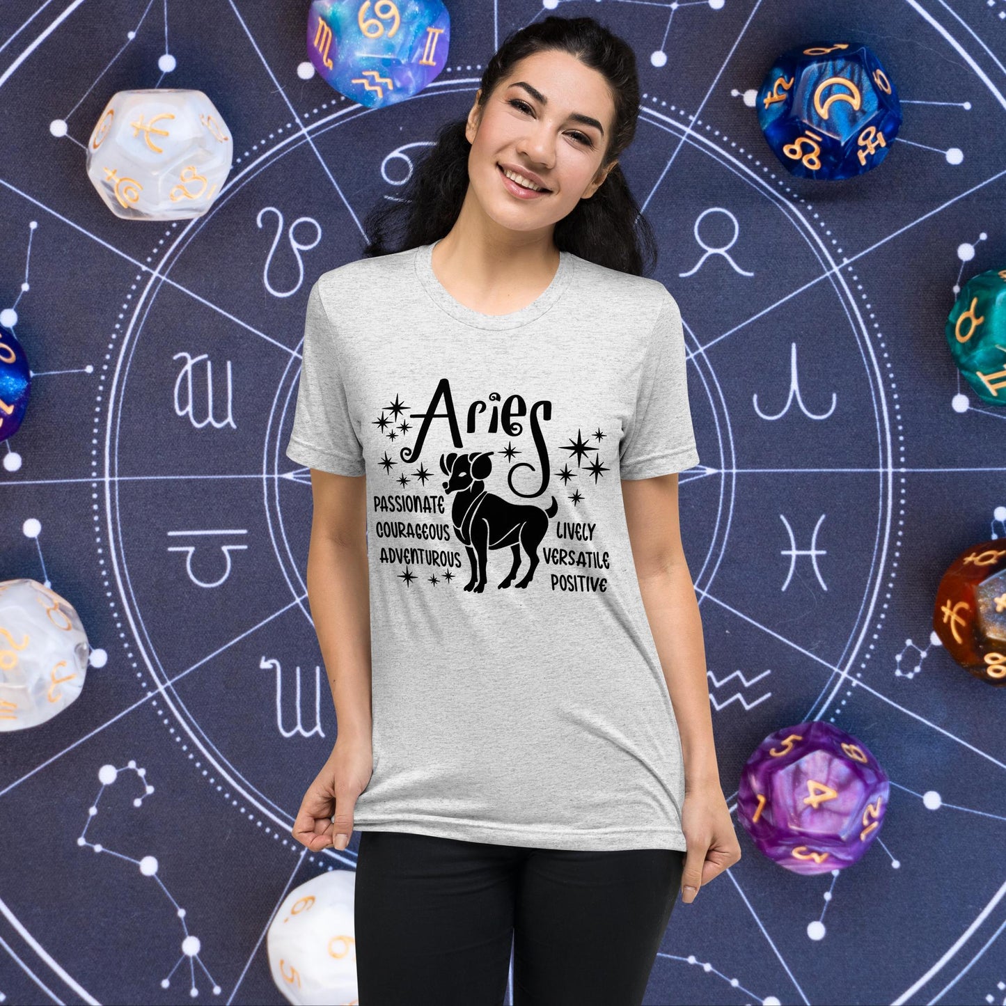 Aries zodiac t-shirt, astrology short sleeve tee, horoscope star sign shirt