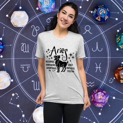 Aries zodiac t-shirt, astrology short sleeve tee, horoscope star sign shirt
