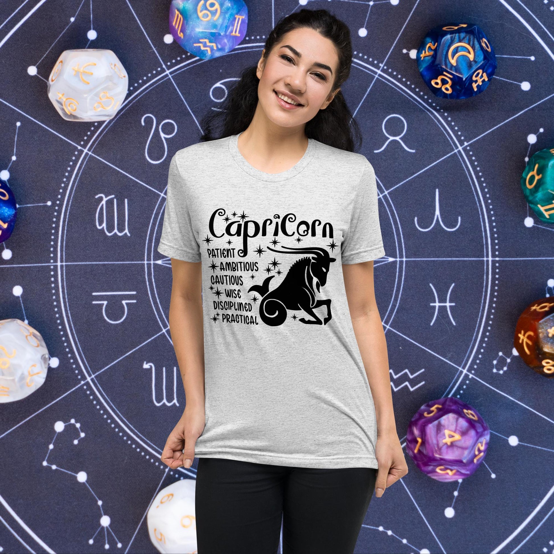 Capricorn zodiac t-shirt, astrology short sleeve tee, horoscope star sign top