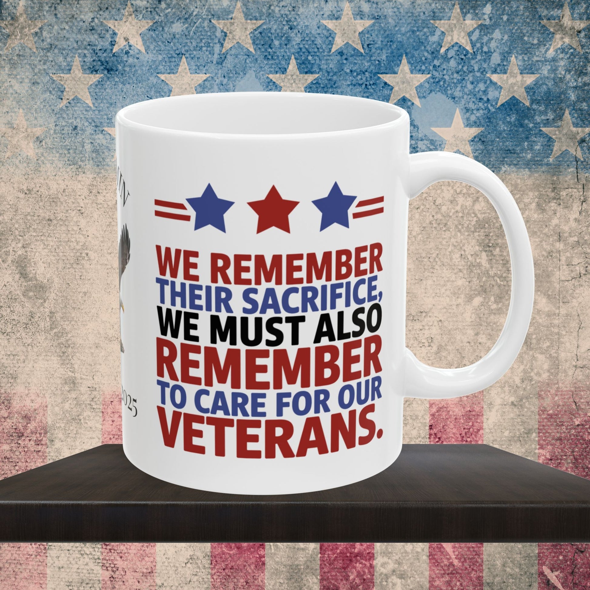 We Remember Their Sacrifice Memorial Day mug - PTSD support, military tribute, veteran memorial tribute