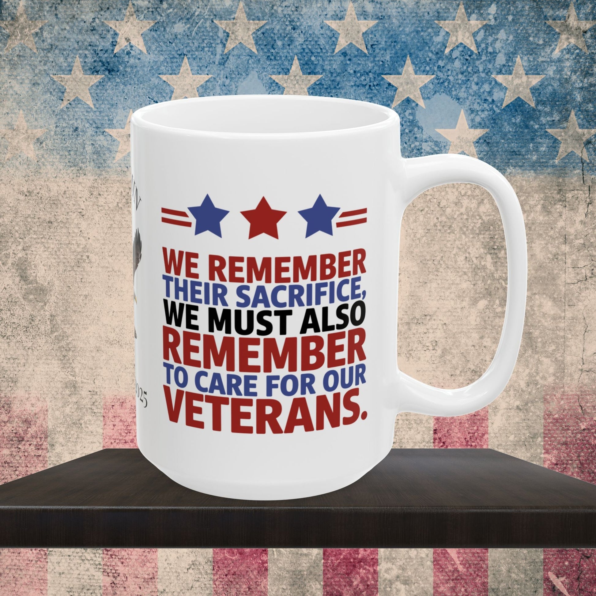 We Remember Their Sacrifice Memorial Day mug - PTSD support, military tribute, veteran memorial tribute