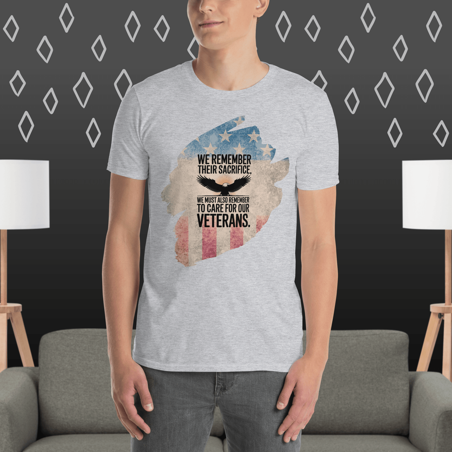 We Remember Their Sacrifice T-Shirt | Veteran Tribute Gift | PTSD Awareness Shirt | Memorial Day Tee | Mental Health Support Unisex Shirt