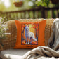 German Shepherd White Coat Pillow, Indoor Outdoor Dog Cushion, Personalized Dog Lover Accent