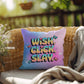 Wish Click Slay Y2K throw pillow custom name empowerment gift - MySisterIsASurvivor