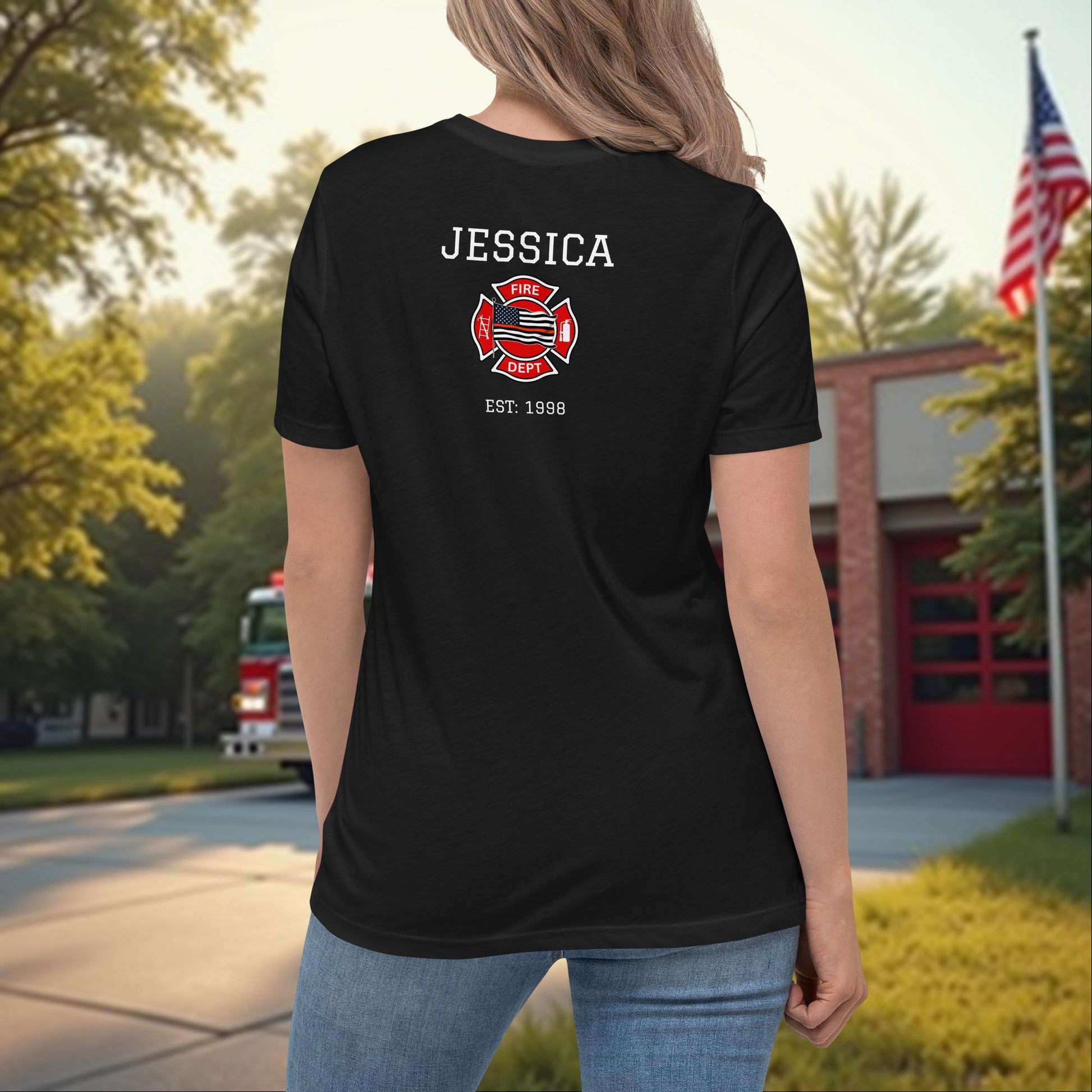 You Save Lives Every Day firefighter support and tribute shirt for women, mental health awareness tee