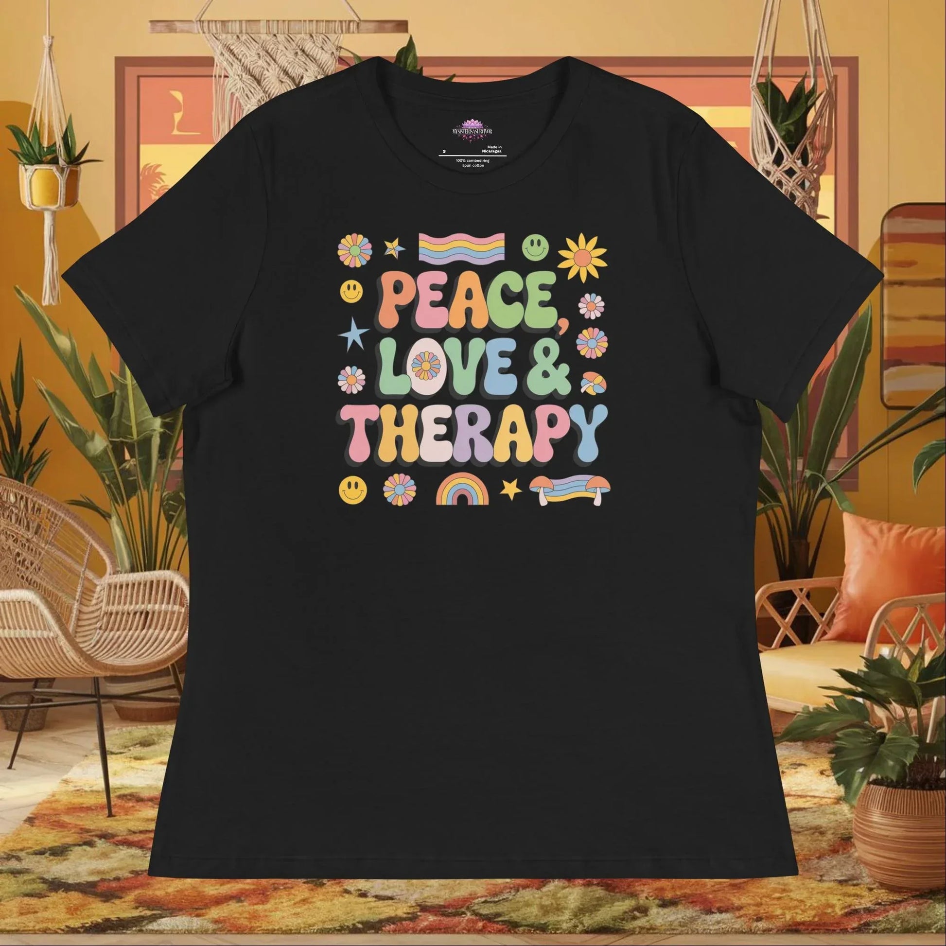womens-relaxed-t-shirt-black-front-6943313020de3 - MySisterIsASurvivor