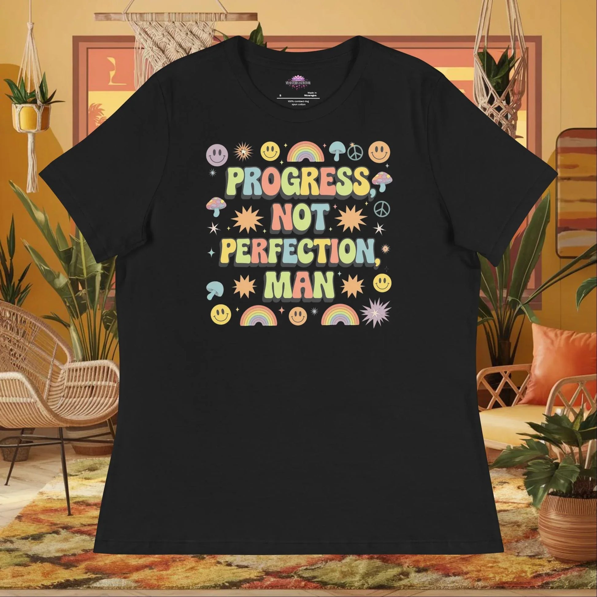 womens-relaxed-t-shirt-black-front-69433135deaba - MySisterIsASurvivor