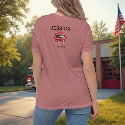 You Save Lives Every Day firefighter support and tribute shirt for women, mental health awareness tee