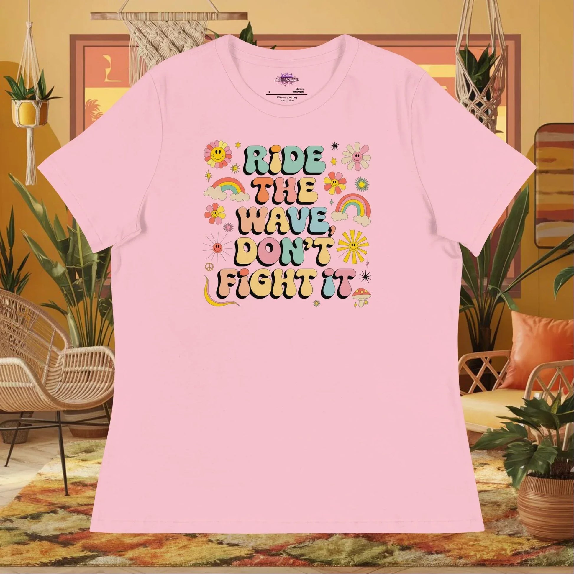 Shop our ride the wave womens relaxed t shirt featuring the Black style option from MySisterIsASurvivor.
