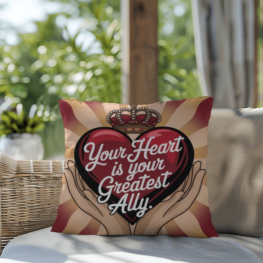 Your Heart Is Your Greatest Ally: Indoor/Outdoor Pillow Self-Care for Relaxation, Mindfulness & Emotional Wellness