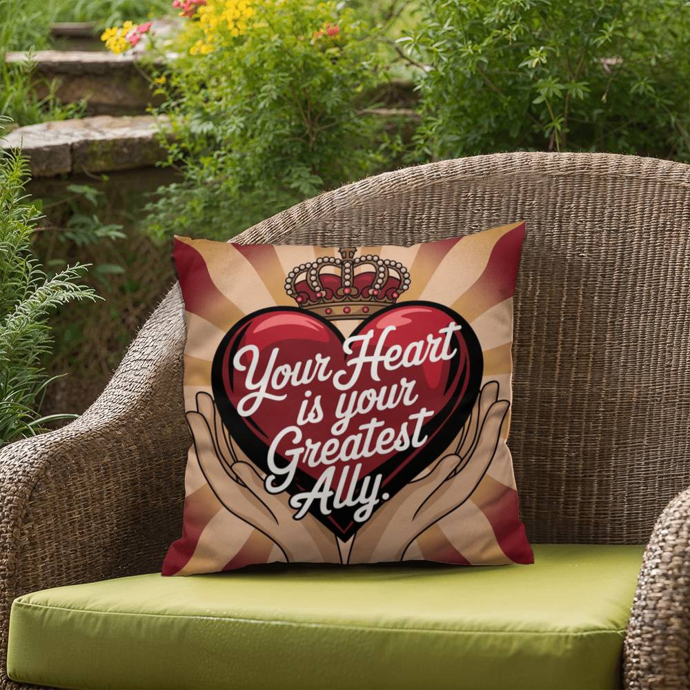 Your Heart Is Your Greatest Ally: Indoor/Outdoor Pillow Self-Care for Relaxation, Mindfulness & Emotional Wellness