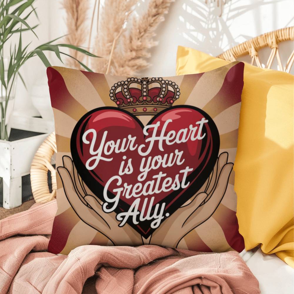 Your Heart Is Your Greatest Ally: Indoor/Outdoor Pillow Self-Care for Relaxation, Mindfulness & Emotional Wellness