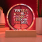 You’re a Whole Mood Even on Low Days 7" LED Plaque - Mental Health Gift - MySisterIsASurvivor