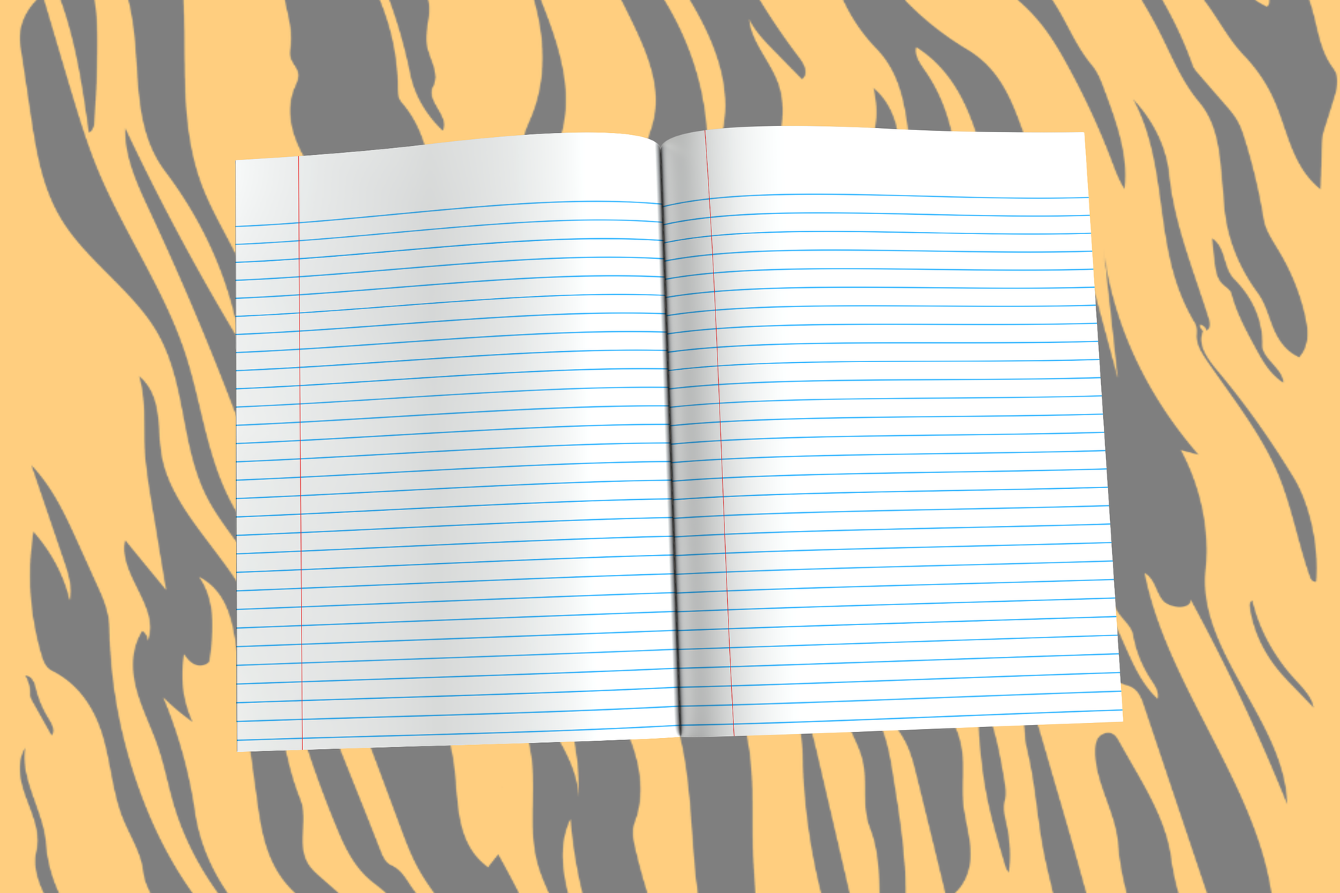 Empower Your Mind: Tiger-Themed Composition Notebook